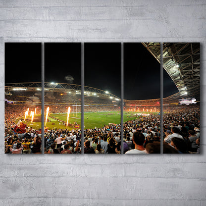 Stadium Australia, Stadium Canvas, Sport Art, 5 Panel B, Extra Large Canvas, Canvas Print Wall Art