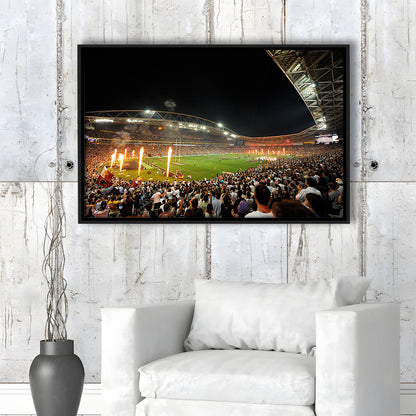 Stadium Australia, Stadium Canvas, Sport Art, Framed Canvas Print Wall Art, Floating Frame