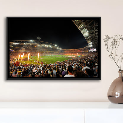 Stadium Australia, Stadium Canvas, Sport Art, Framed Canvas Print Wall Art, Floating Frame