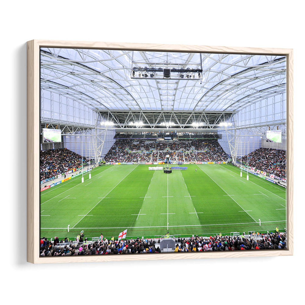 Stadium Forsyth Barr, Stadium Canvas, Sport Art, Framed Canvas Print Wall Art, Floating Frame