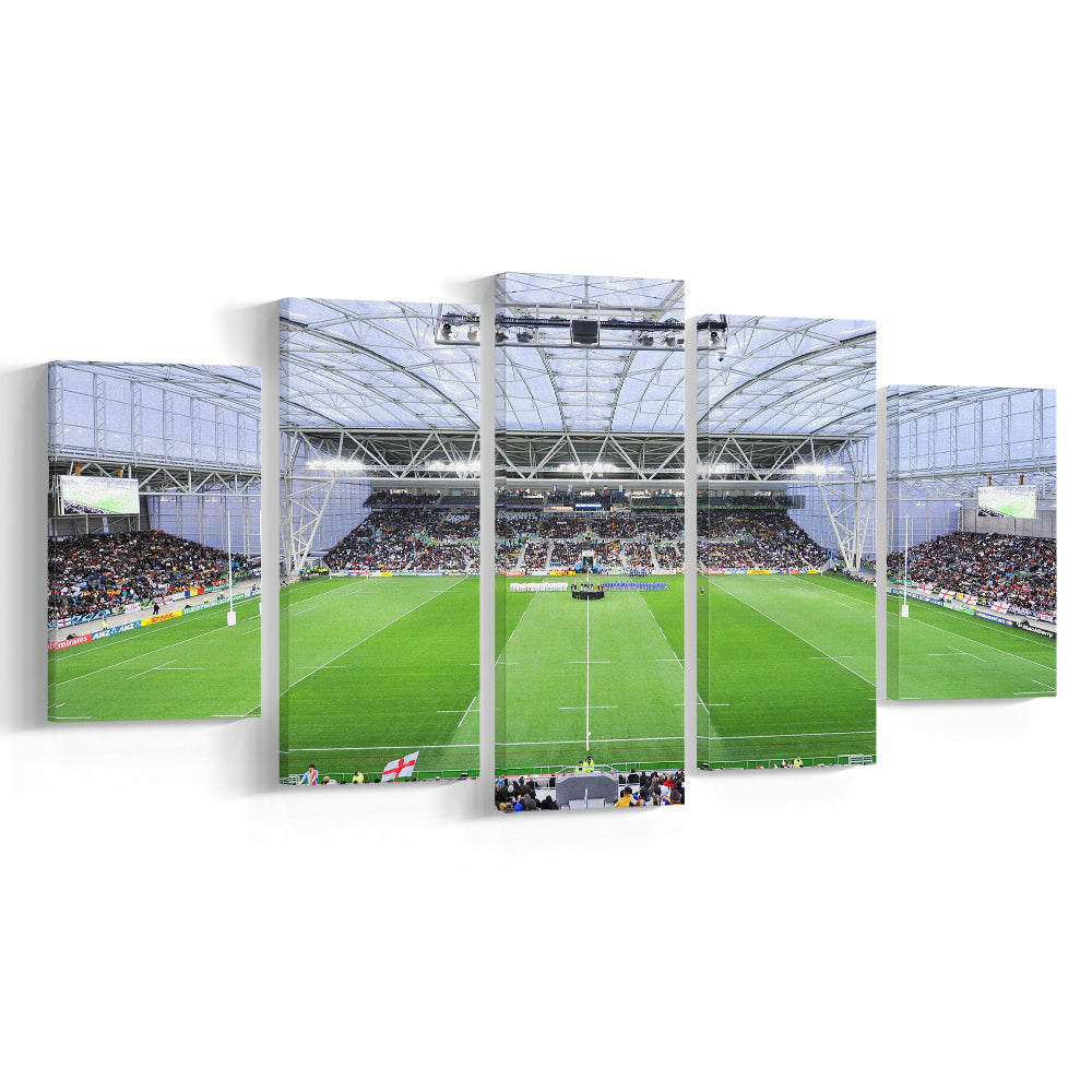 Stadium Forsyth Barr, Stadium Canvas, Sport Art, Gift for him, 5 Panel, Large Canvas, Canvas Print Wall Art