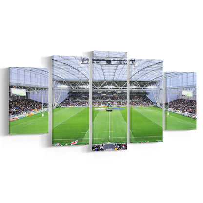 Stadium Forsyth Barr, Stadium Canvas, Sport Art, Gift for him, 5 Panel, Large Canvas, Canvas Print Wall Art