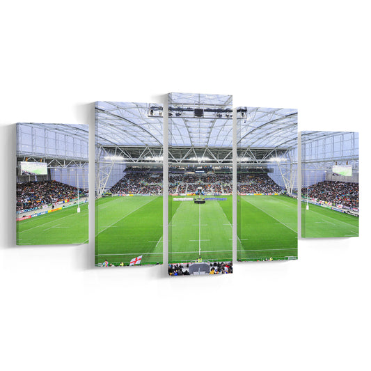 Stadium Forsyth Barr, Stadium Canvas, Sport Art, Gift for him, 5 Panel, Large Canvas, Canvas Print Wall Art