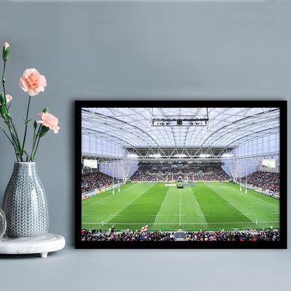 Stadium Forsyth Barr, Stadium Canvas, Sport Art, Gift for him, Framed Art Print Wall Decor, Picture Framed