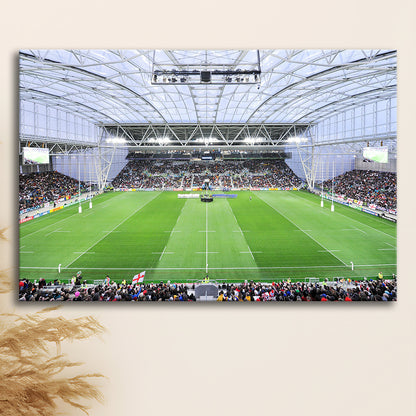 Stadium Forsyth Barr, Stadium Canvas, Sport Art, Gift for him, Man Cave Decor, Art Print, Canvas Print Wall Art