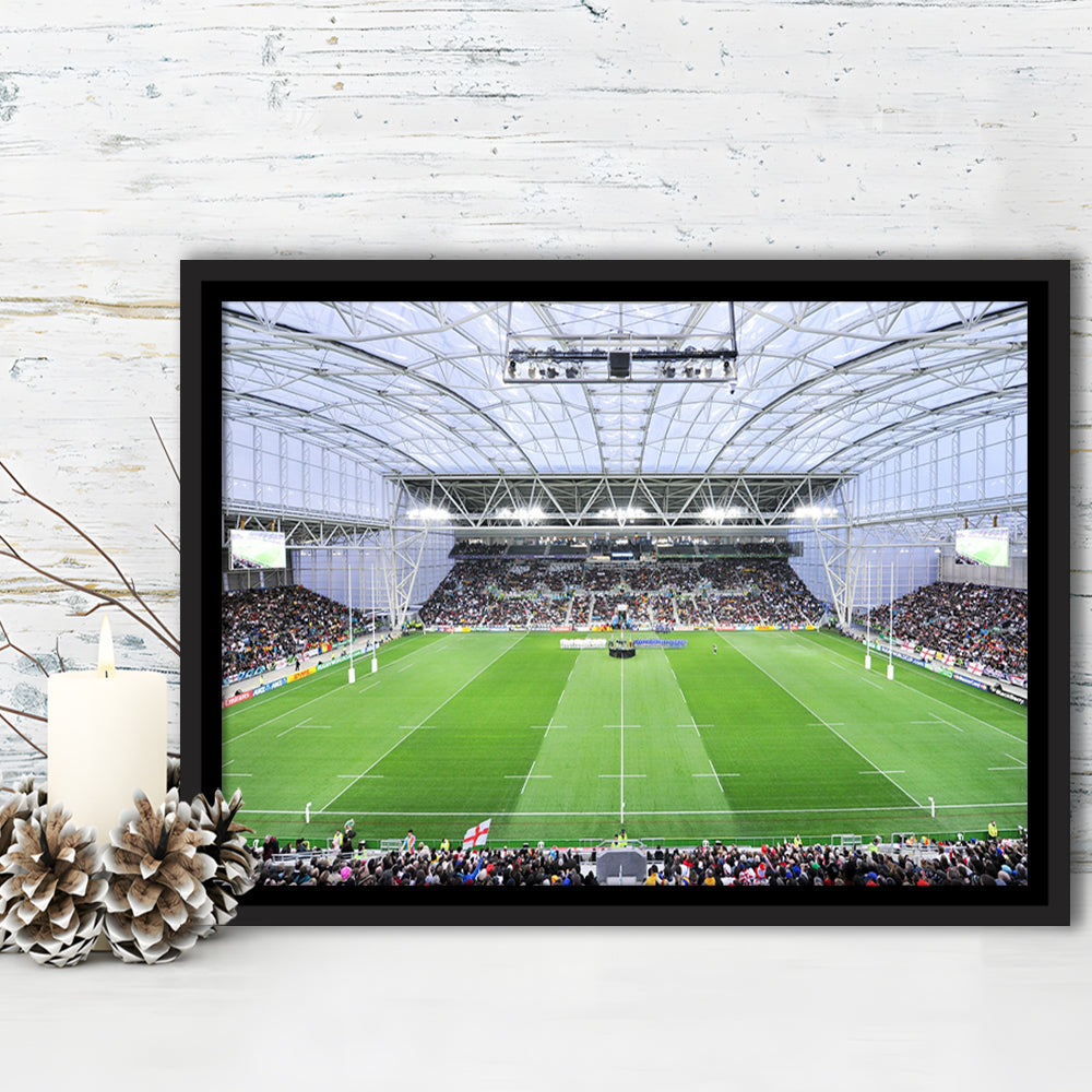 Stadium Forsyth Barr, Stadium Canvas, Sport Art, Framed Canvas Print Wall Art, Floating Frame
