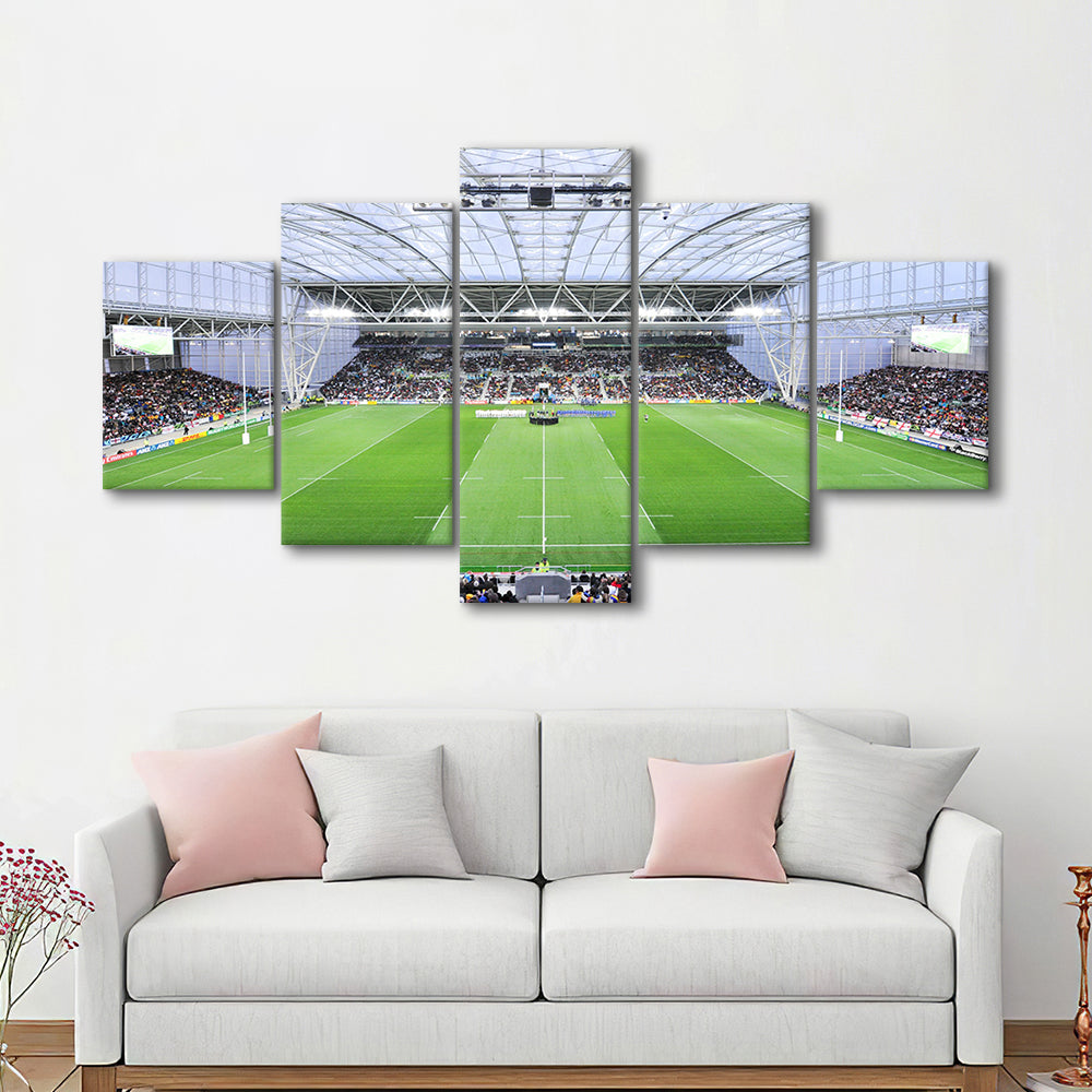 Stadium Forsyth Barr, Stadium Canvas, Sport Art, Gift for him, 5 Panel, Large Canvas, Canvas Print Wall Art