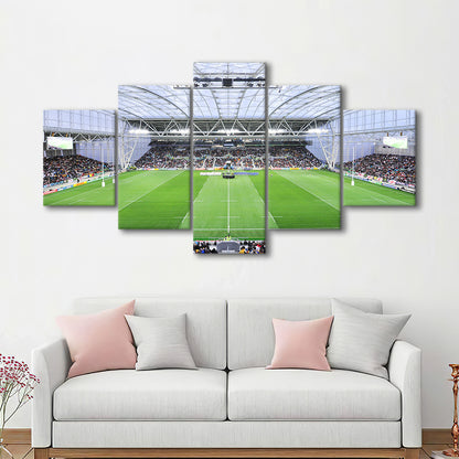 Stadium Forsyth Barr, Stadium Canvas, Sport Art, Gift for him, 5 Panel, Large Canvas, Canvas Print Wall Art