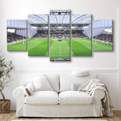 Stadium Forsyth Barr, Stadium Canvas, Sport Art, Gift for him, 5 Panel, Large Canvas, Canvas Print Wall Art