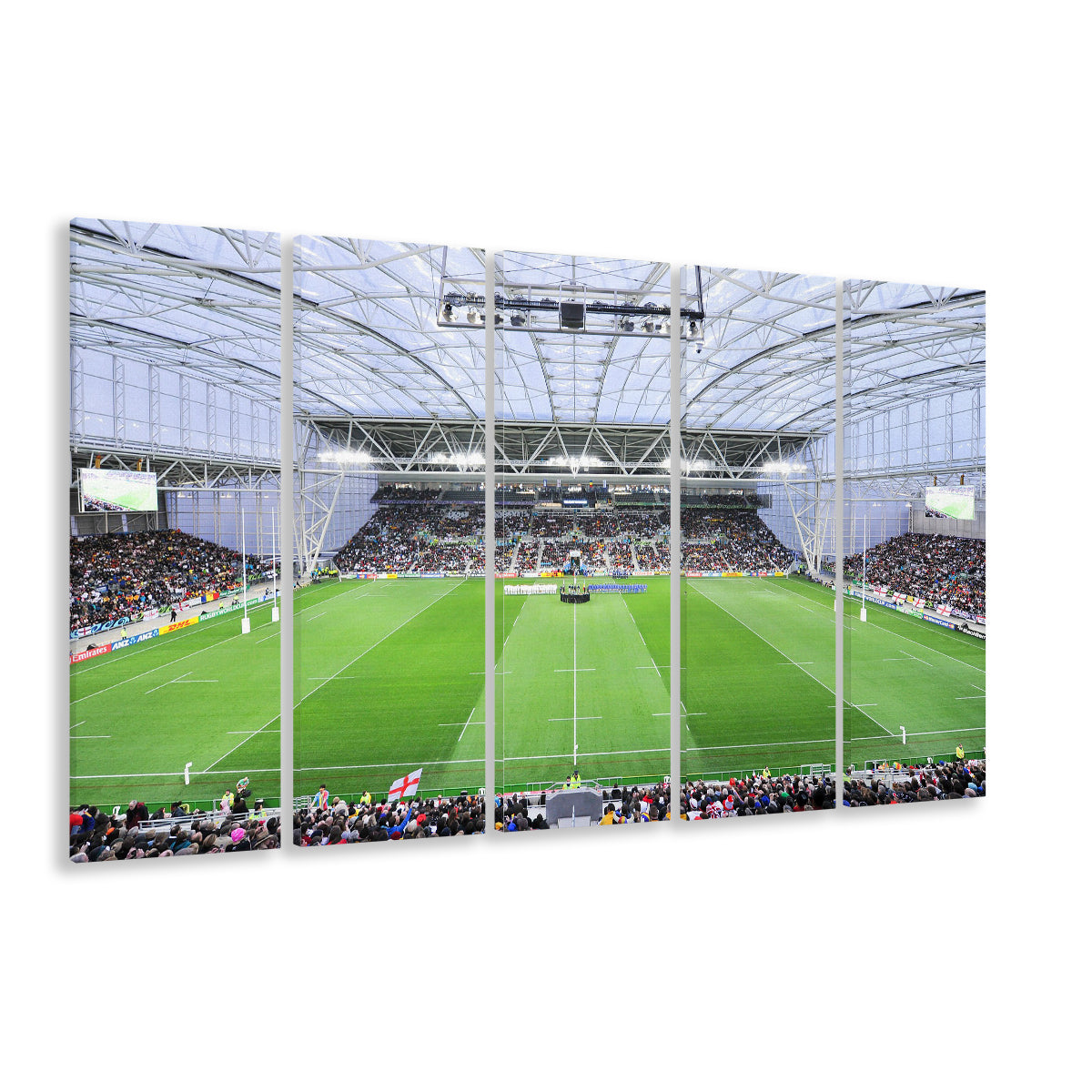 Stadium Forsyth Barr, Stadium Canvas, Sport Art, 5 Panel B, Extra Large Canvas, Canvas Print Wall Art