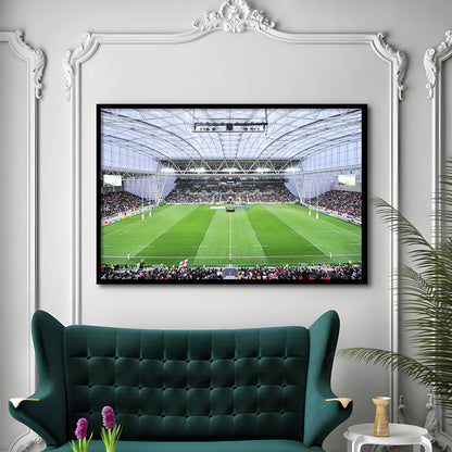 Stadium Forsyth Barr, Stadium Canvas, Sport Art, Gift for him, Framed Art Print Wall Decor, Picture Framed