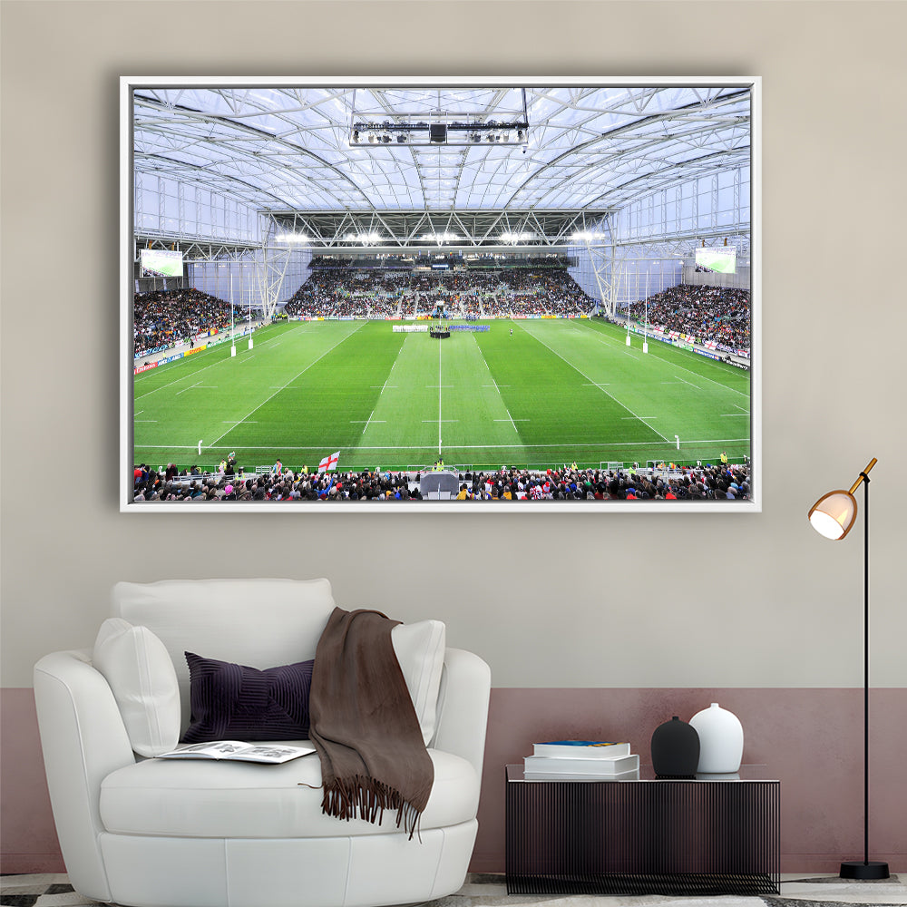 Stadium Forsyth Barr, Stadium Canvas, Sport Art, Framed Canvas Print Wall Art, Floating Frame