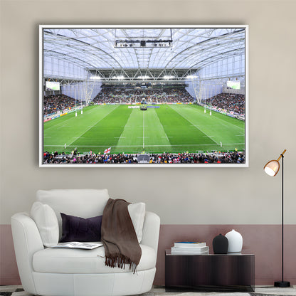 Stadium Forsyth Barr, Stadium Canvas, Sport Art, Framed Canvas Print Wall Art, Floating Frame
