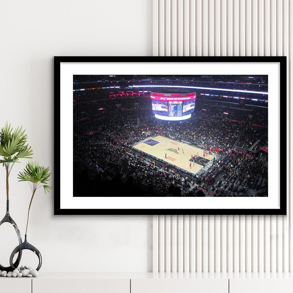 Stadium Journey in Staples, Stadium Canvas, Sport Art, Gift for him, White Border Framed Art Print Wall Decor