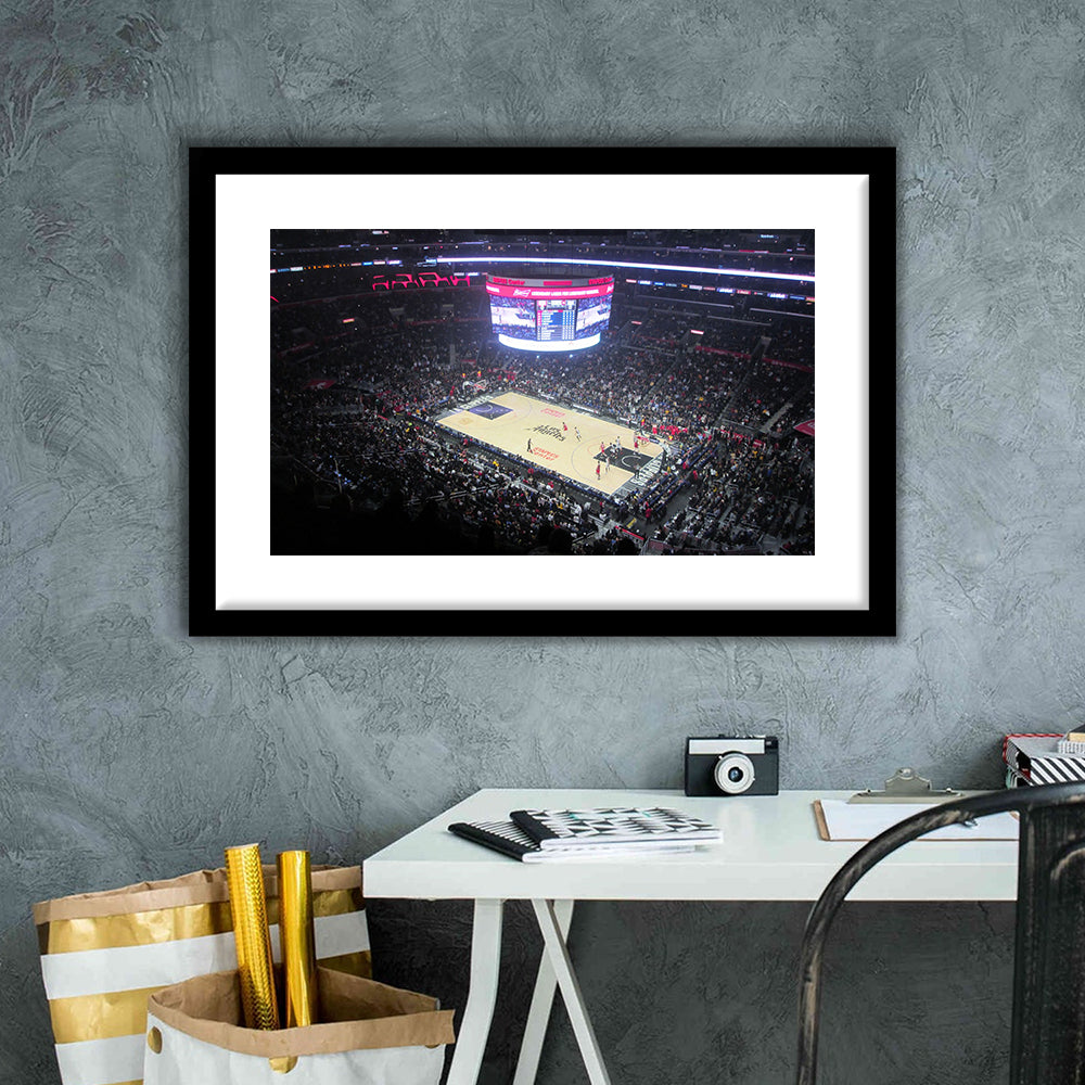 Stadium Journey in Staples, Stadium Canvas, Sport Art, Gift for him, White Border Framed Art Print Wall Decor