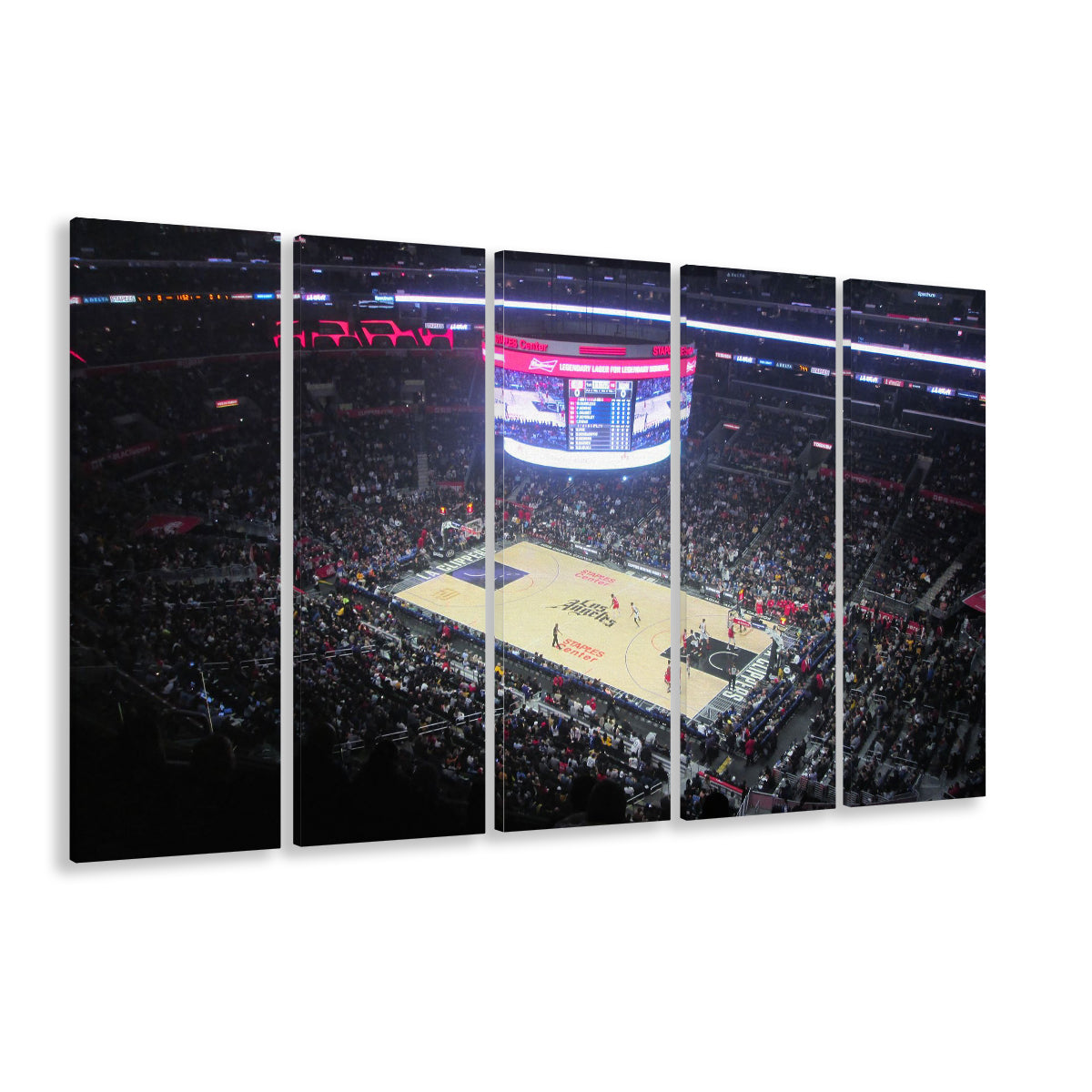 Stadium Journey in Staples, Stadium Canvas, Sport Art, 5 Panel B, Extra Large Canvas, Canvas Print Wall Art