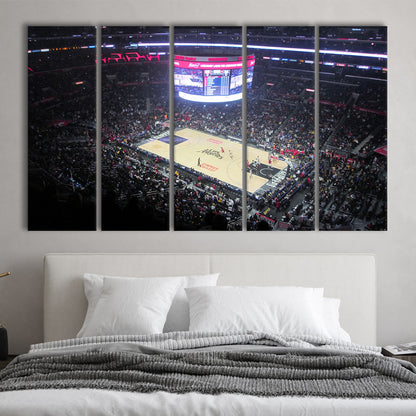 Stadium Journey in Staples, Stadium Canvas, Sport Art, 5 Panel B, Extra Large Canvas, Canvas Print Wall Art