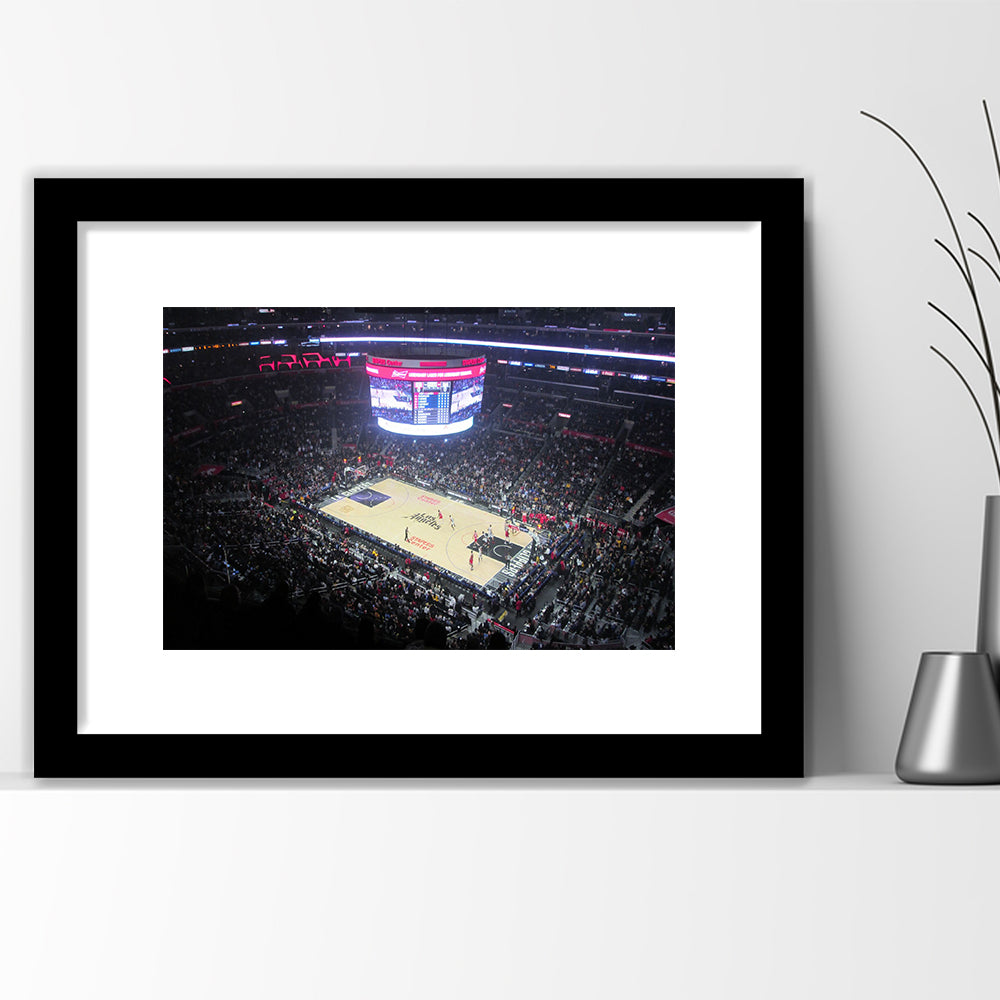 Stadium Journey in Staples, Stadium Canvas, Sport Art, Gift for him, White Border Framed Art Print Wall Decor