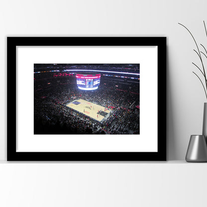 Stadium Journey in Staples, Stadium Canvas, Sport Art, Gift for him, White Border Framed Art Print Wall Decor