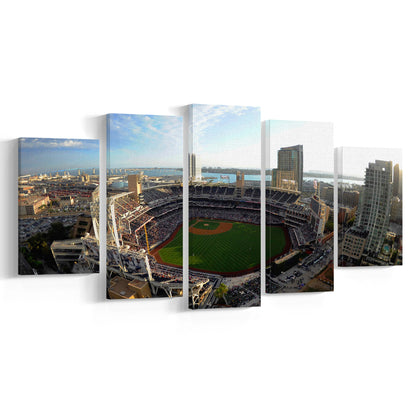 Stadium Petco Park, Stadium Canvas, Sport Art, Gift for him, 5 Panel, Large Canvas, Canvas Print Wall Art