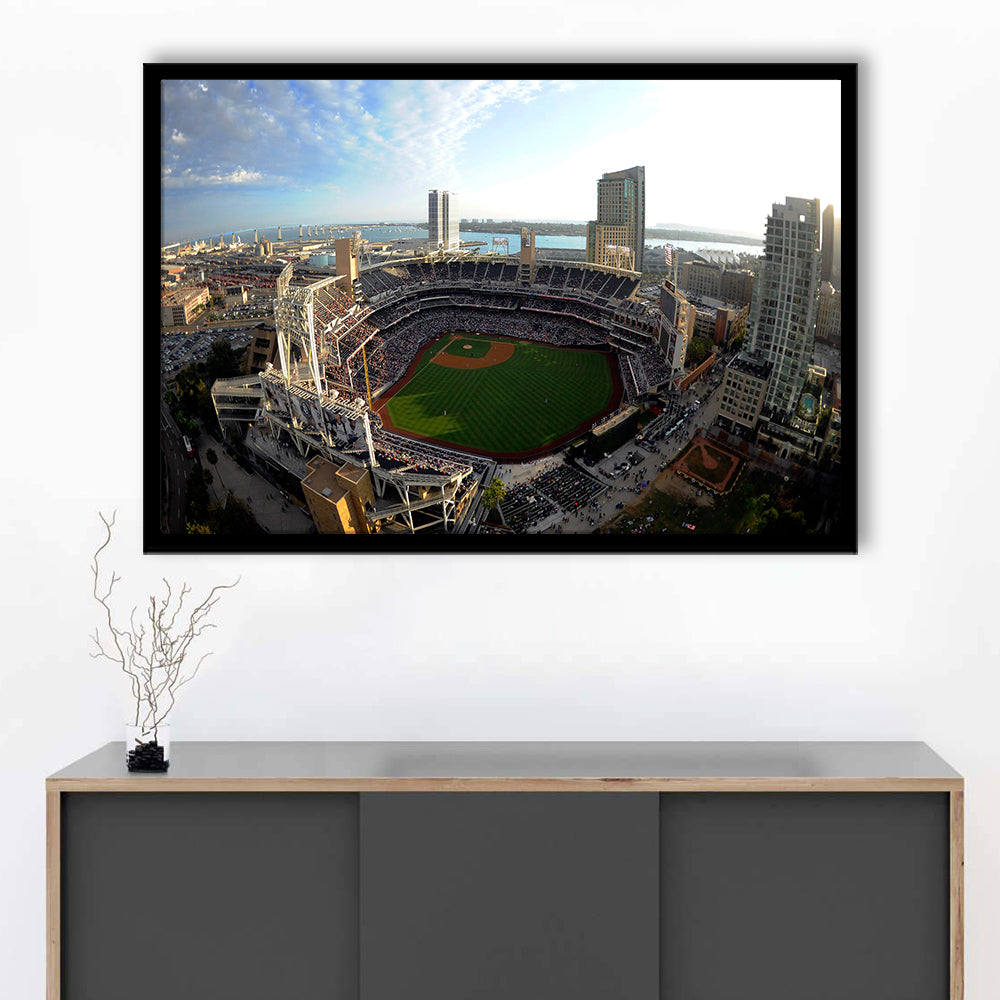 Stadium Petco Park, Stadium Canvas, Sport Art, Gift for him, Framed Art Print Wall Decor, Picture Framed