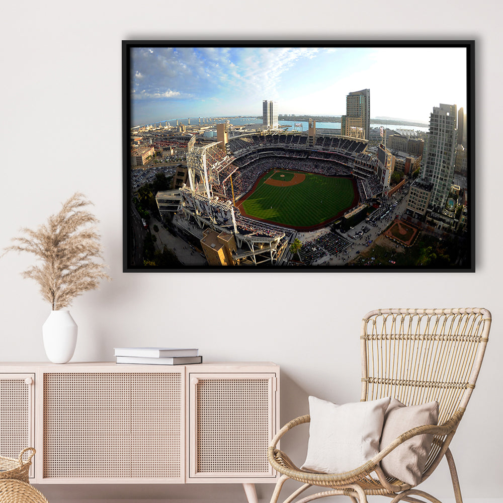 Stadium Petco Park, Stadium Canvas, Sport Art, Framed Canvas Print Wall Art, Floating Frame