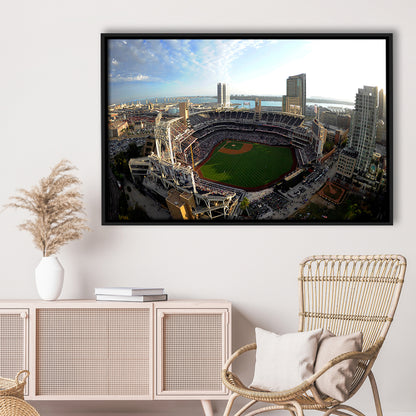 Stadium Petco Park, Stadium Canvas, Sport Art, Framed Canvas Print Wall Art, Floating Frame