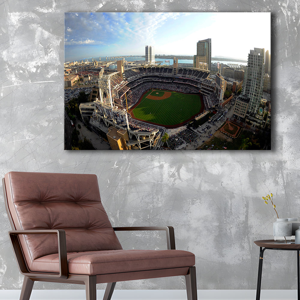 Stadium Petco Park, Stadium Canvas, Sport Art, Gift for him, Man Cave Decor, Art Print, Canvas Print Wall Art