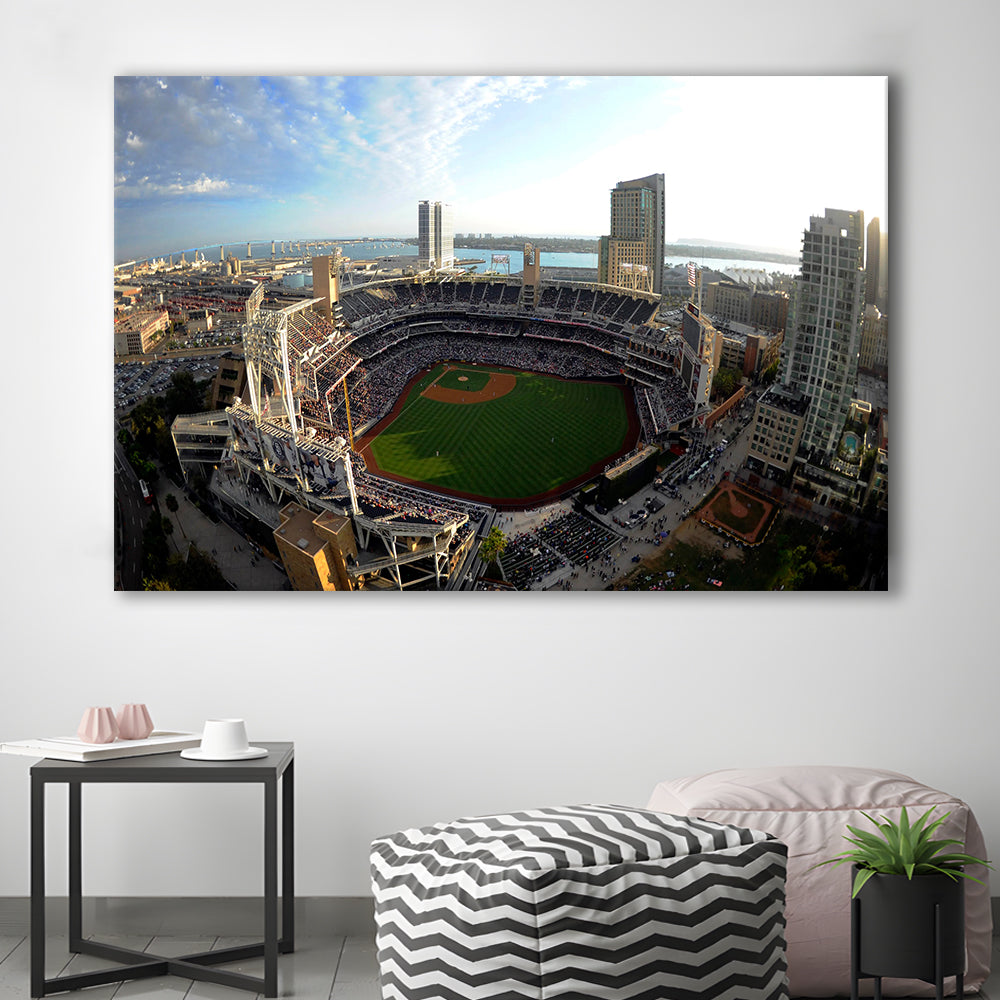 Stadium Petco Park, Stadium Canvas, Sport Art, Gift for him, Man Cave Decor, Art Print, Canvas Print Wall Art