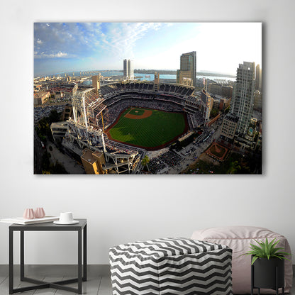 Stadium Petco Park, Stadium Canvas, Sport Art, Gift for him, Man Cave Decor, Art Print, Canvas Print Wall Art