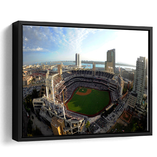 Stadium Petco Park, Stadium Canvas, Sport Art, Framed Canvas Print Wall Art, Floating Frame