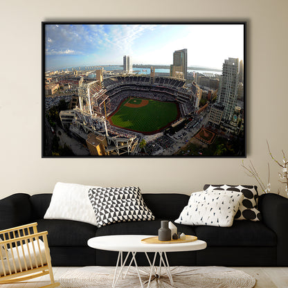 Stadium Petco Park, Stadium Canvas, Sport Art, Framed Canvas Print Wall Art, Floating Frame