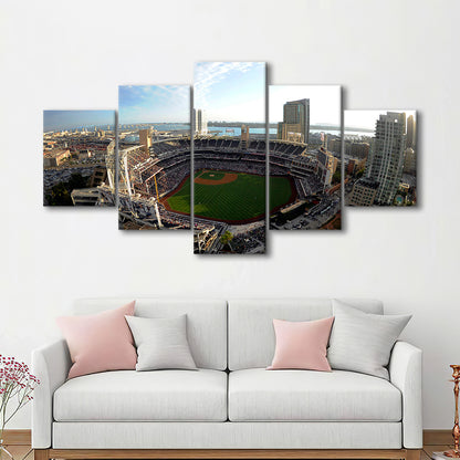 Stadium Petco Park, Stadium Canvas, Sport Art, Gift for him, 5 Panel, Large Canvas, Canvas Print Wall Art