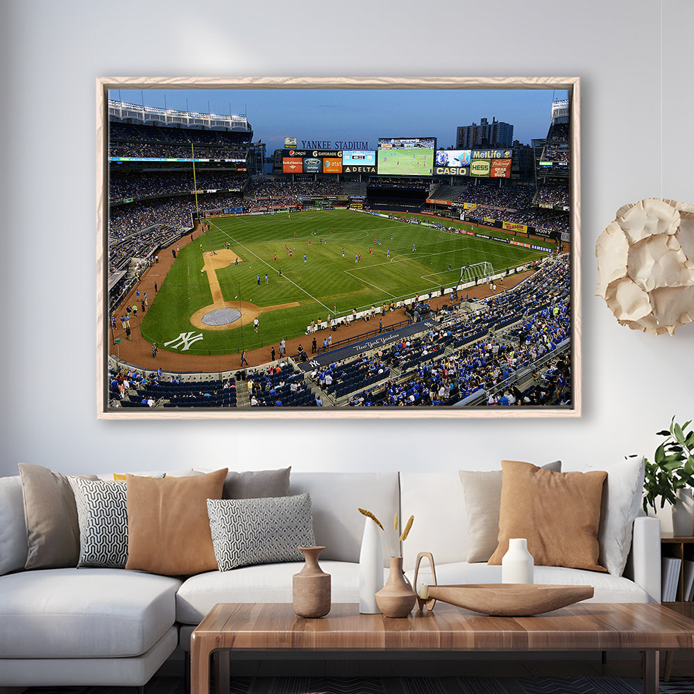 Stadium Yankee, Stadium Canvas, Sport Art, Framed Canvas Print Wall Art, Floating Frame