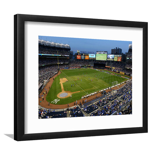 Stadium Yankee, Stadium Canvas, Sport Art, Gift for him, White Border Framed Art Print Wall Decor