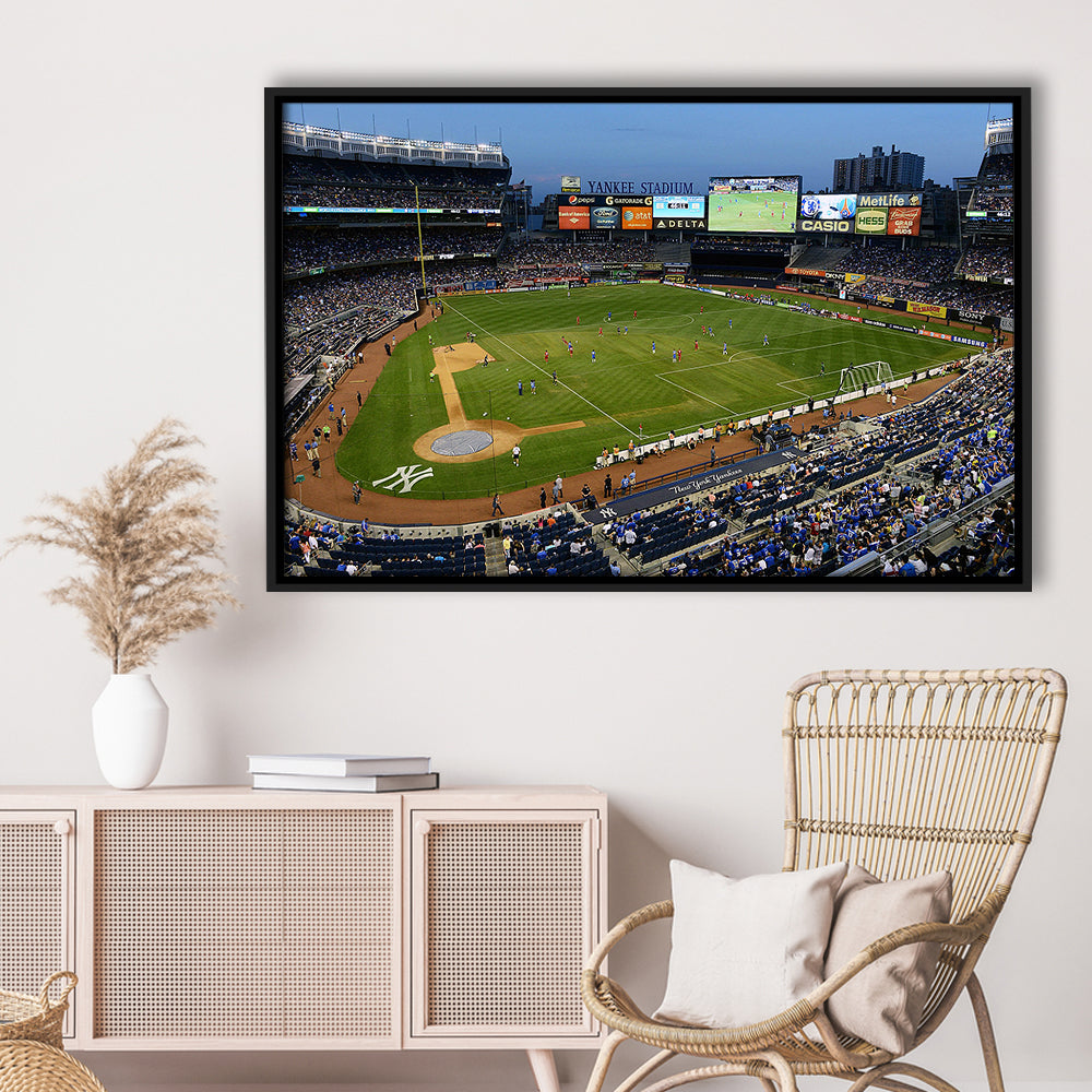 Stadium Yankee, Stadium Canvas, Sport Art, Framed Canvas Print Wall Art, Floating Frame
