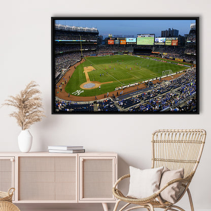 Stadium Yankee, Stadium Canvas, Sport Art, Framed Canvas Print Wall Art, Floating Frame