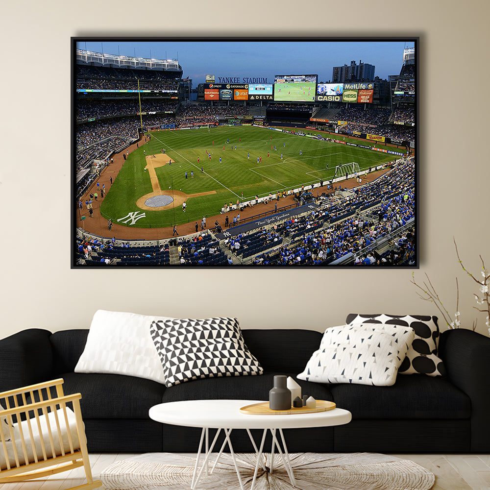 Stadium Yankee, Stadium Canvas, Sport Art, Framed Canvas Print Wall Art, Floating Frame