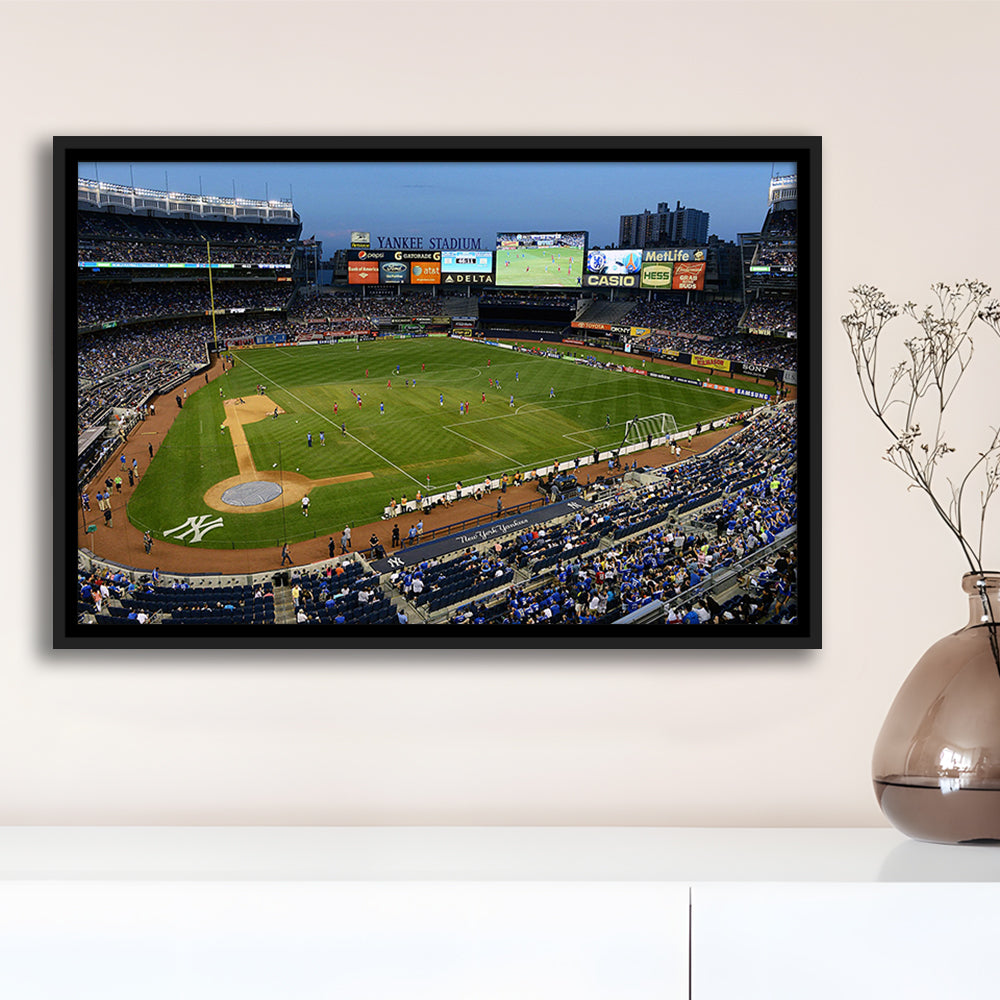 Stadium Yankee, Stadium Canvas, Sport Art, Framed Canvas Print Wall Art, Floating Frame