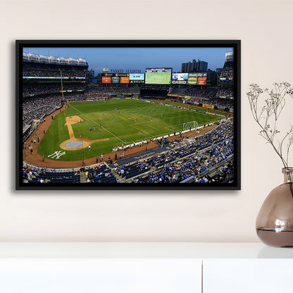 Stadium Yankee, Stadium Canvas, Sport Art, Framed Canvas Print Wall Art, Floating Frame