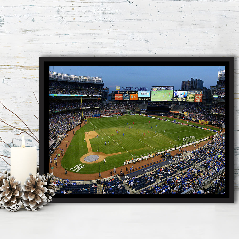 Stadium Yankee, Stadium Canvas, Sport Art, Framed Canvas Print Wall Art, Floating Frame