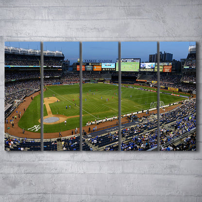 Stadium Yankee, Stadium Canvas, Sport Art, 5 Panel B, Extra Large Canvas, Canvas Print Wall Art