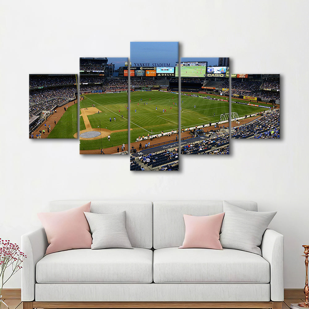Stadium Yankee, Stadium Canvas, Sport Art, Gift for him, 5 Panel, Large Canvas, Canvas Print Wall Art