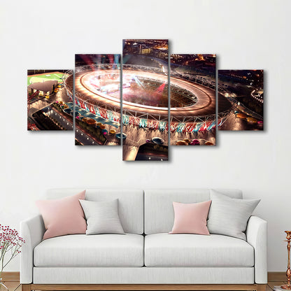 Stadium in London Olympics, Stadium Canvas, Sport Art, Gift for him, 5 Panel, Large Canvas, Canvas Print Wall Art
