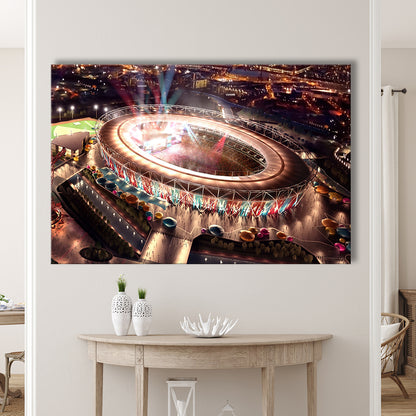 Stadium in London Olympics, Stadium Canvas, Sport Art, Gift for him, Man Cave Decor, Art Print, Canvas Print Wall Art