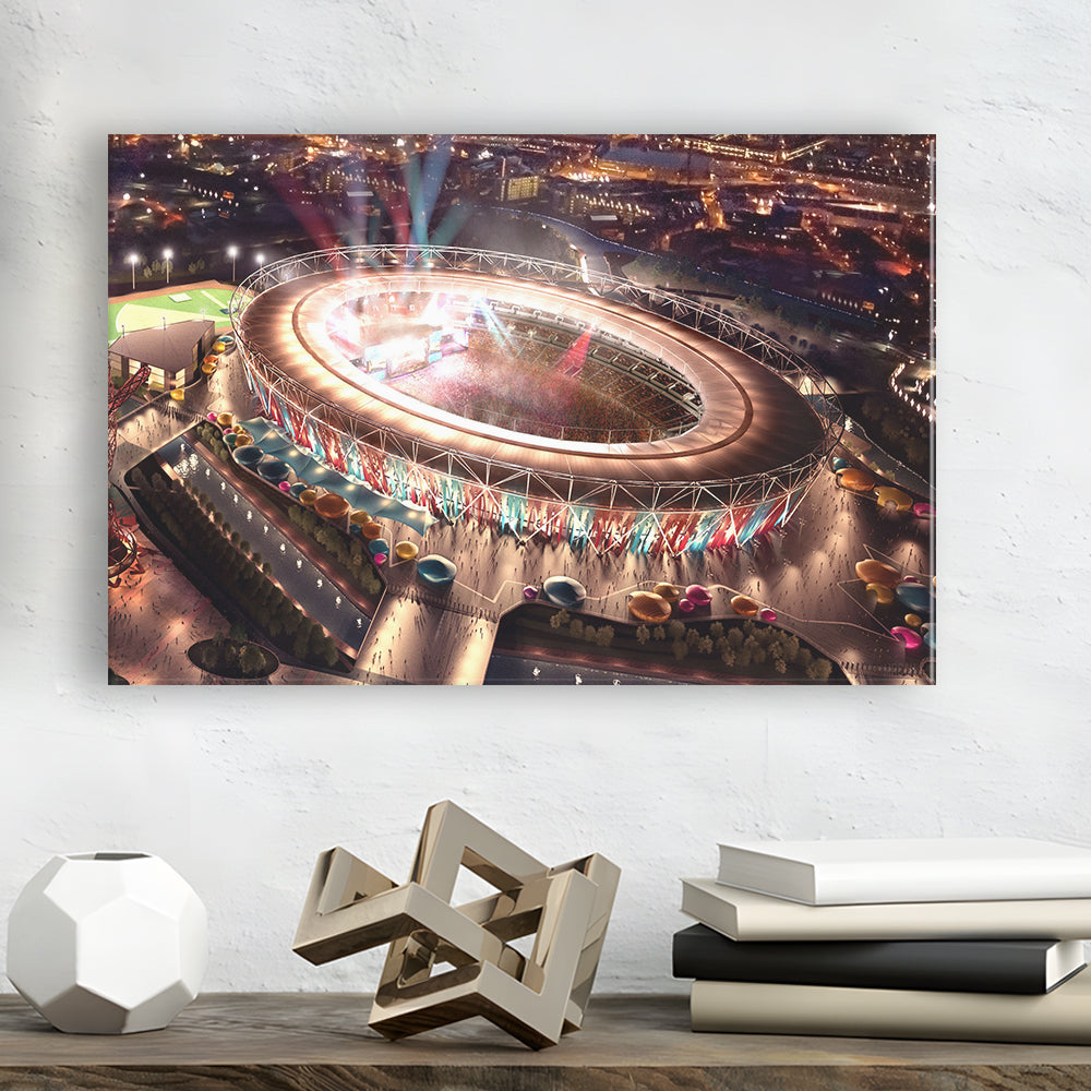 Stadium in London Olympics, Stadium Canvas, Sport Art, Gift for him, Man Cave Decor, Art Print, Canvas Print Wall Art