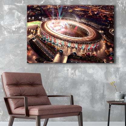 Stadium in London Olympics, Stadium Canvas, Sport Art, Gift for him, Man Cave Decor, Art Print, Canvas Print Wall Art