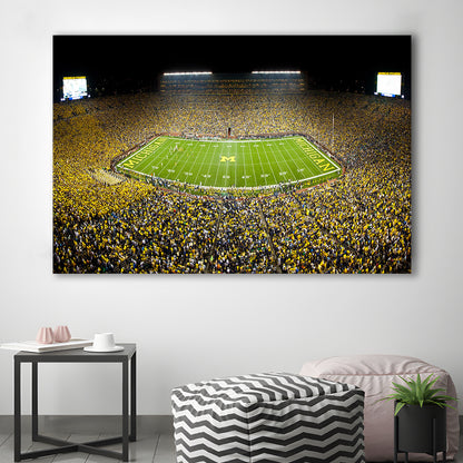 Stadium in Michigan, Stadium Canvas, Sport Art, Gift for him, Man Cave Decor, Art Print, Canvas Print Wall Art