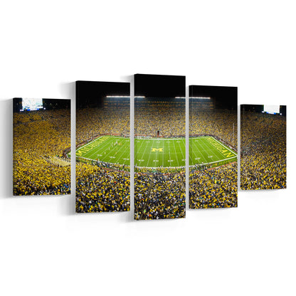 Stadium in Michigan, Stadium Canvas, Sport Art, Gift for him, 5 Panel, Large Canvas, Canvas Print Wall Art