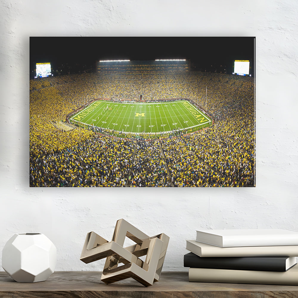 Stadium in Michigan, Stadium Canvas, Sport Art, Gift for him, Man Cave Decor, Art Print, Canvas Print Wall Art